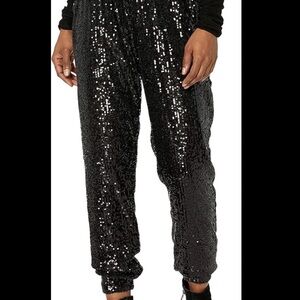 BB DAKOTW Black Sequin Joggers